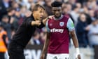 Pressure on Lopetegui and Steidten as West Ham count cost of botched revamp | Jacob Steinberg