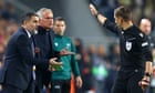 Manchester United restricted to a draw by Fenerbahce as Mourinho sent off