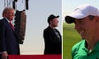 Rory McIlroy hopes Donald Trump and Elon Musk can ‘fix’ golf’s civil war – video