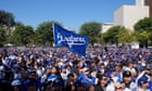 Dodger fans swamp downtown Los Angeles for World Series victory parade – in pictures