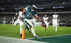 Barkley scores twice as surging Eagles bury Commanders for sixth straight