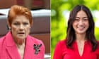 Pauline Hanson claims Brisbane councillor racially vilified her by calling One Nation ‘racist’