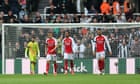 Mikel Arteta says Arsenal ‘weren’t our best version’ in defeat by Newcastle – video