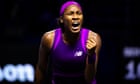 Gauff storms to second-ever win over Swiatek at WTA Finals in Riyadh