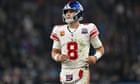 Daniel Jones’s Giants future in peril with team set to bench struggling QB