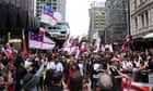 Tens of thousands march to New Zealand parliament to protest controversial Māori treaty bill – live