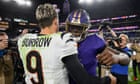 Lamar Jackson leads Ravens back as Baltimore hold off Bengals in 35-34 thriller