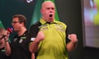 Van Gerwen holds off De Graaf comeback to seal quarter-final spot