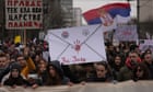 Serbian students rally in Belgrade in latest protest over train station disaster