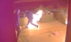 Pants on fire: police release footage of person discarding burning clothes after alleged arson in Melbourne