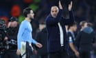 Guardiola says Manchester City are not yet capable of Champions League glory