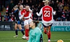 Arsenal mark Slegers’ head coach promotion with WSL thrashing of Palace