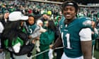 ‘I like to read’: AJ Brown tucks into book midgame during Eagles’ playoff win