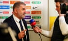 Ange Postecoglou’s lone crusade to save sanctity of English football