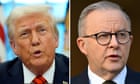 Trump calls Albanese a ‘very fine man’ as he considers Australian tariffs exemption