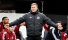 ‘It feels like we lost’: Newcastle’s Howe left bemused by late Forest revival