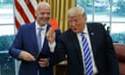 Fifa’s Gianni Infantino defends ‘crucial’ relationship with Donald Trump