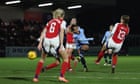 Manchester City into Women’s League Cup final as Fowler strike stuns Arsenal