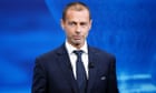 Uefa president Ceferin makes outspoken intervention on European politics