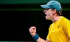 Alex de Minaur powers Australia into Davis Cup lead against Sweden