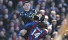 Crystal Palace through after Millwall keeper’s red for head-high tackle on Mateta