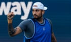 Nick Kyrgios storms back at Miami Open for first tour-level win since 2022