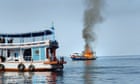 British tourist missing after diving boat catches fire off Thai island