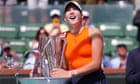 Brilliant Mirra Andreeva sinks Aryna Sabalenka to win Indian Wells at 17