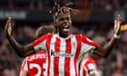 Europa League roundup: Athletic stun Roma after Nico Williams double