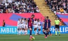 Real Madrid earn first victory in women’s clásico after 18 losses to Barcelona