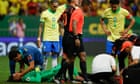 Liverpool’s Alisson leaves Brazil camp early after suspected concussion