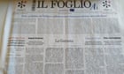 Italian newspaper says it has published world’s first AI-generated edition