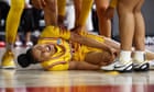 USC’s JuJu Watkins in tears as apparent torn ACL ends her NCAA Tournament