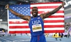 American Grant Holloway wins third straight world indoor 60m hurdles gold