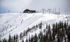 ‘We got stuck in puddles’: skiers upset by lack of snow on Swedish slopes