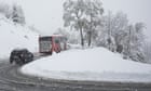 Briton dies in avalanche as heavy snow sweeps France, Switzerland and Italy