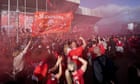 Liverpool fans ecstatic after winning Premier League in Arne Slot’s first season at club – video
