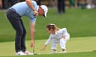 Rory McIlroy’s four-year-old daughter Poppy sinks putt at Augusta – video