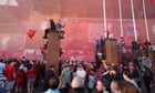 Liverpool celebrate record-equalling 20th league title – live reaction