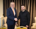 Australia news live: Albanese meets Zelenskyy and pope in Rome; eight rescued from NSW floods