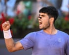 Carlos Alcaraz breezes past Lorenzo Musetti to reach Italian Open final