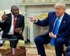 Trump falsely claims Australia being ‘inundated’ by white South Africans fleeing ‘genocide’