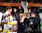 Spurs fans delight in Europa League glory as Postecoglou declares ‘Mate, I’m a winner’  – video
