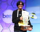 The moment Faizan Zaki,13, wins US National Spelling Bee crown by spelling éclaircissement – video