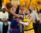 Relentless Pacers overrun Knicks to set up NBA finals showdown with Thunder