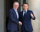 Australia under pressure to join international push for Palestinian statehood led by Emmanuel Macron
